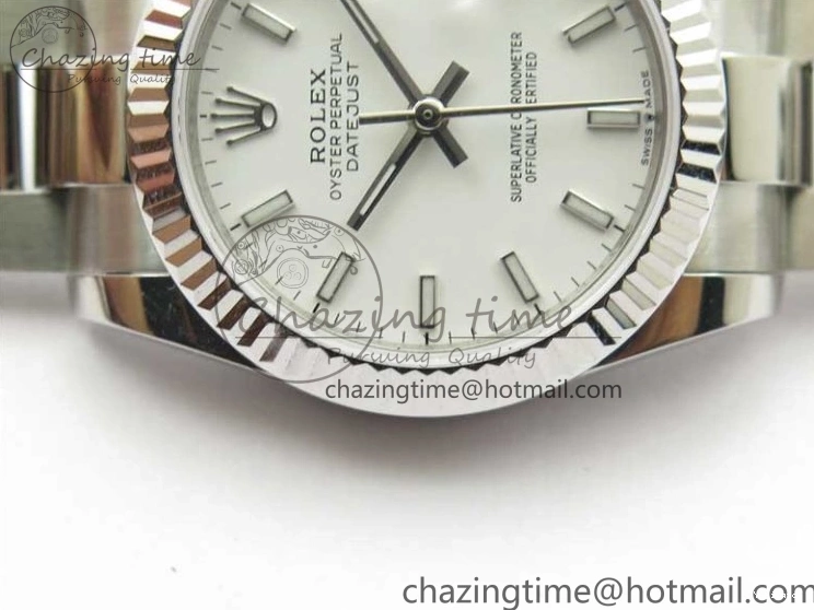Dial Sticks Oyster White Bracelet Maker Best Edition BP 31mm Marker Datejust 278271 SS on 1227